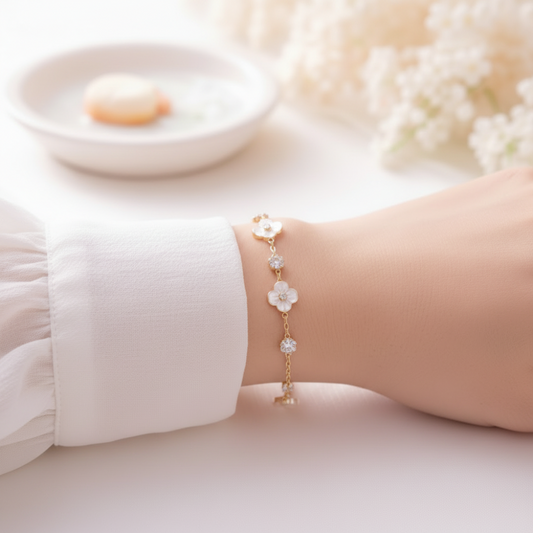 Goldfarbenes Edelstahlarmband